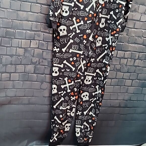 Halloween Hooded Onesie Pajamas Men's Size Medium - Picture 4 of 7